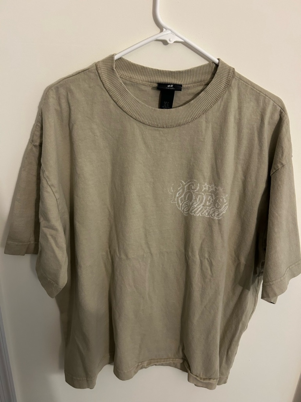 H&M Men's Crewneck T-Shirt - Olive